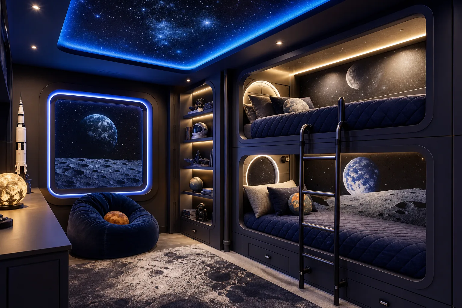 Vacation rental theme room design